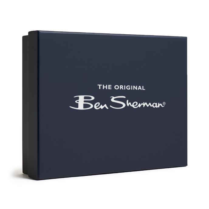 Ben Sherman® Mens Hat & Scarf Gift Set Navy Extra Image 1